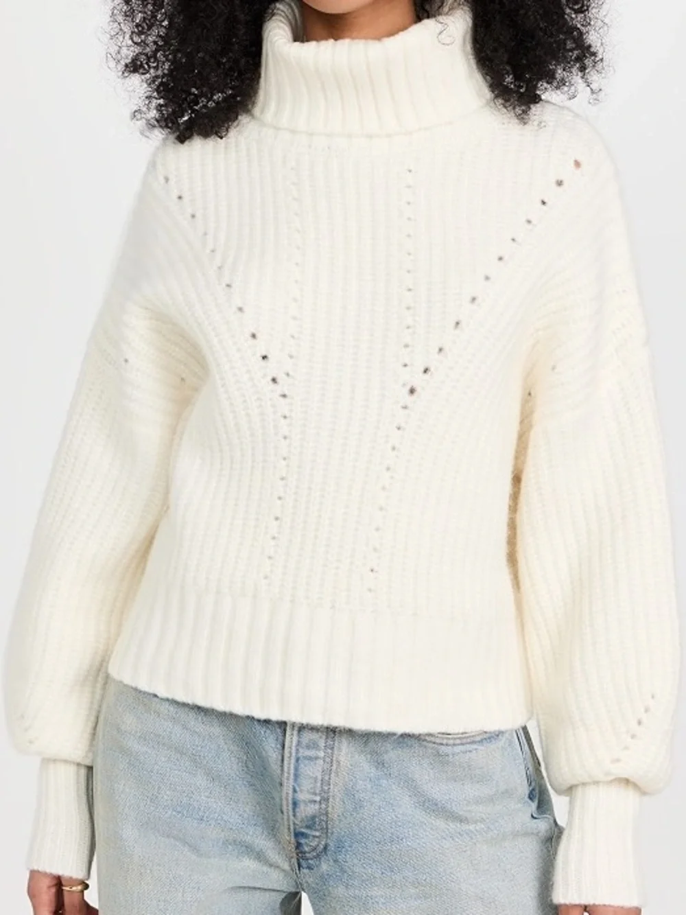Varley Rogan Cropped Knit sweater